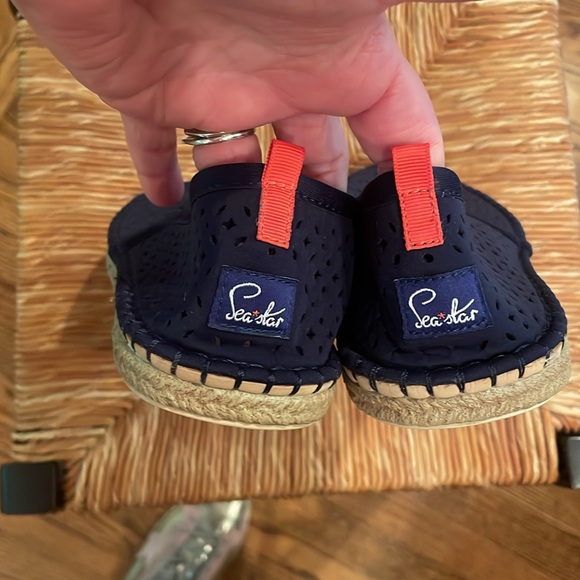 SeaStar navy neoprene espadrilles sz 8 - Picture 2 of 5